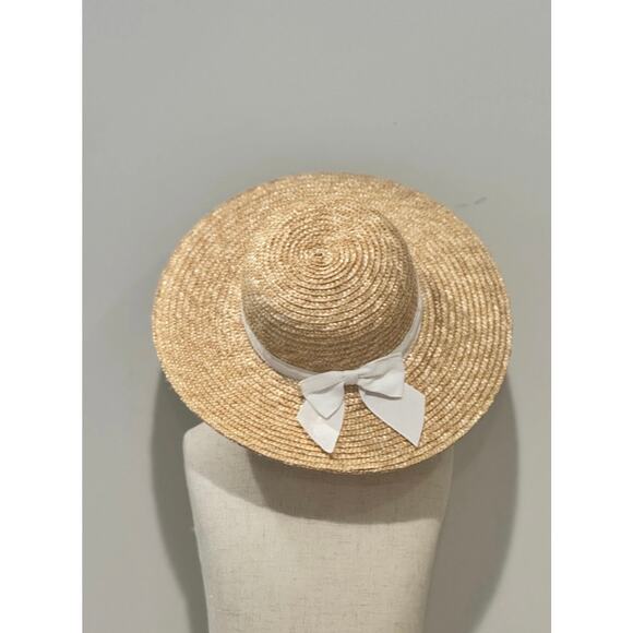Janie and Jack Other - NWOT Janie and Jack Wide Brim Bow Straw Hat Toddler 2-3yo